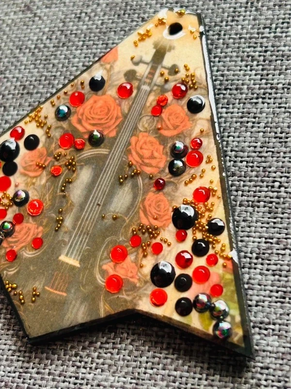 Bijoux gótico Violín, accesorio muy grande – photo 3